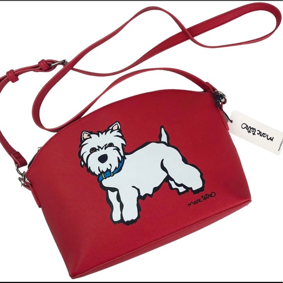 Marc Tetro WESTIE Dog Crossbody Purse / Card Holder Set New In Gift Box - Picture 9 of 12